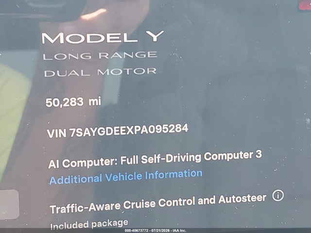 2023 TESLA MODEL Y AWD/LONG RANGE DUAL MOTOR ALL-WHEEL DRIVE 7
