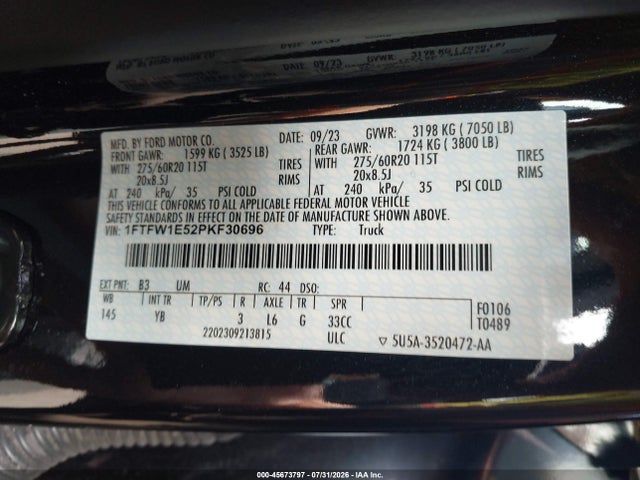 2023 FORD F-150 XLT photo 9