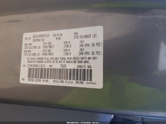 2006 Dodge RAM 1500 SLT — фото 9