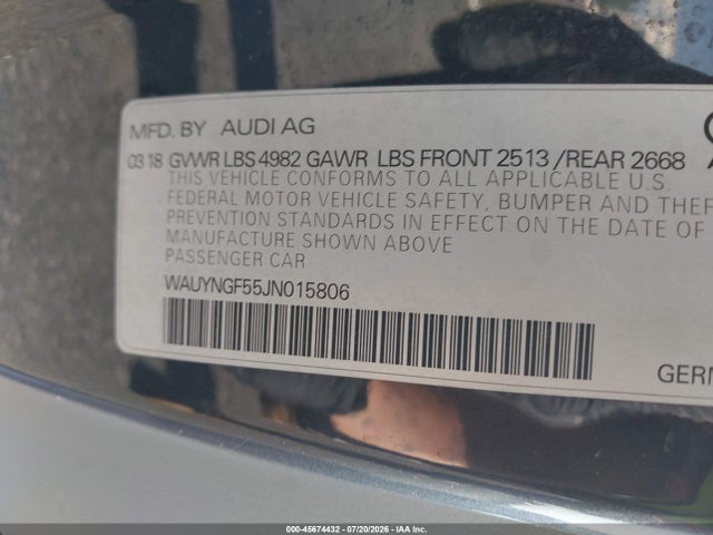 صورة 9 لـ 2018 AUDI A5 2.0T PREMIUM