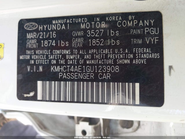 2016 Hyundai ACCENT SE 照片 9