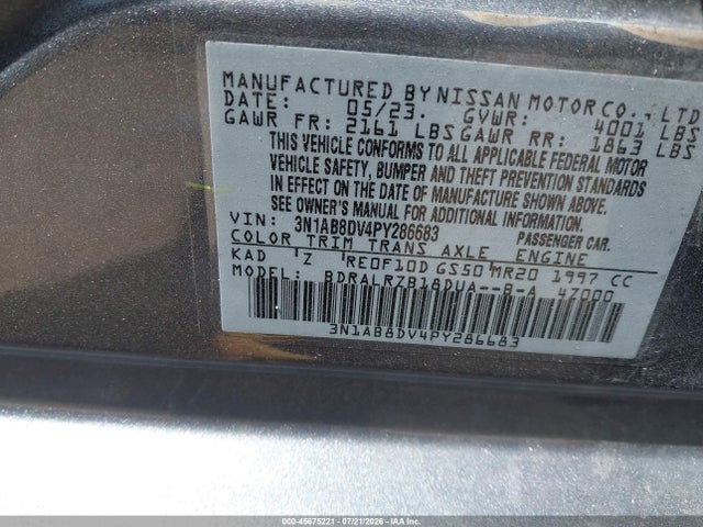 2023 NISSAN SENTRA SR XTRONIC CVT 9
