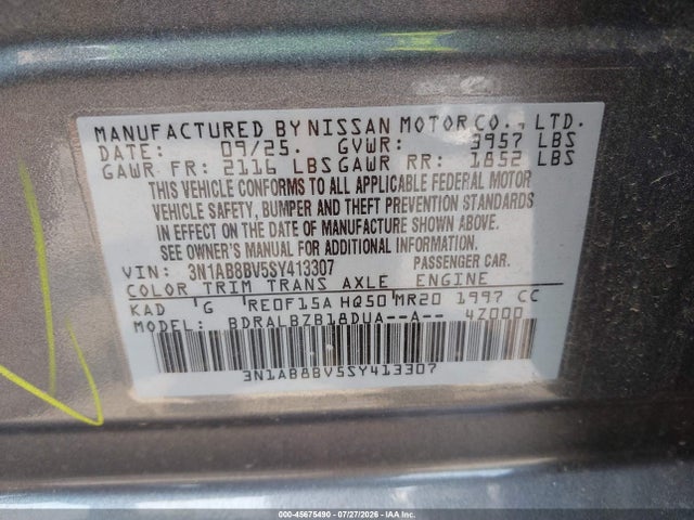 2025 Nissan SENTRA S 照片 9