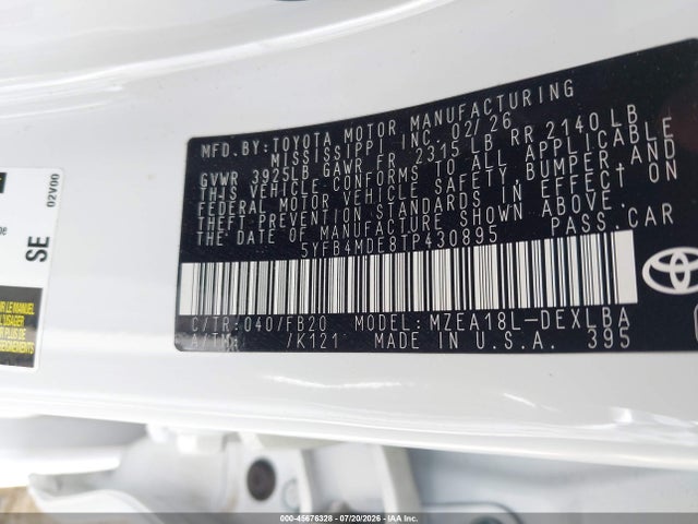 2026 Toyota COROLLA LE photo 9