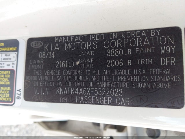 صورة 9 لـ 2015 KIA FORTE LX