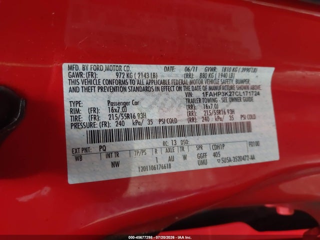 صورة 9 لـ 2012 FORD FOCUS SE