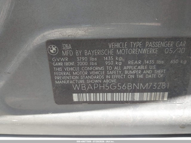 2011 BMW 328I 照片 9