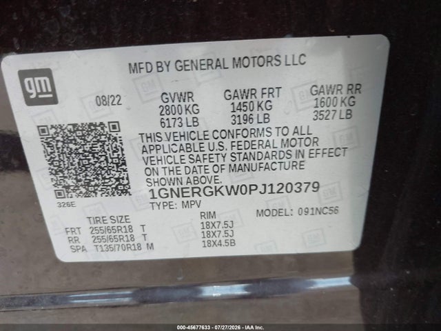 2023 CHEVROLET TRAVERSE FWD LT CLOTH 9