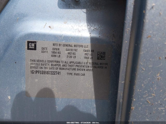 صورة 9 لـ 2011 Chevrolet CRUZE 1LT