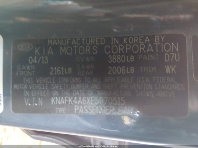 2014 KIA FORTE LX 照片 9