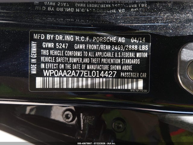 2014 Porsche PANAMERA 4 照片 9
