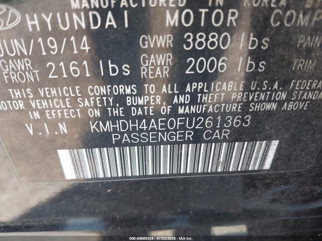 2015 Hyundai ELANTRA SE 照片 9