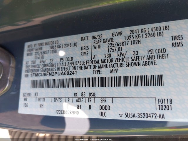 2023 FORD ESCAPE 9