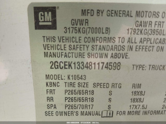 2008 Chevrolet SILVERADO 1500 LT1 照片 9