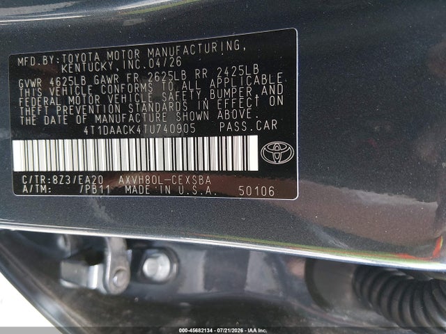 2026 Toyota CAMRY SE 照片 9