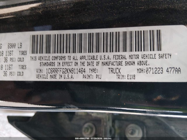 2019 RAM 1500 BIG HORN/LONE STAR 4X4 5'7 BOX 9