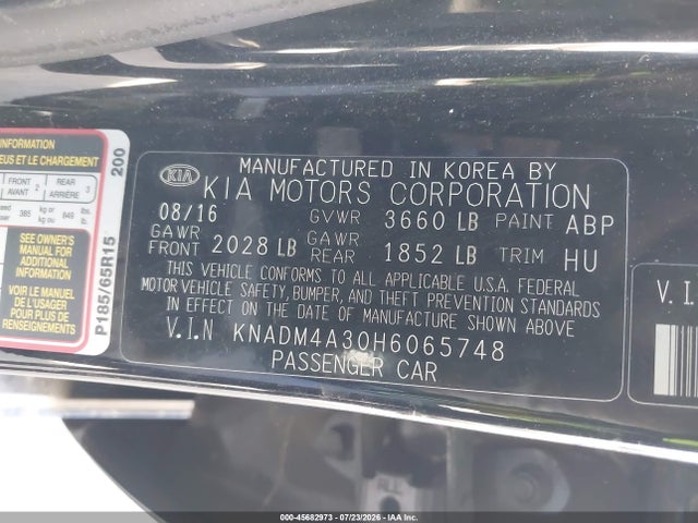 2017 KIA RIO LX 照片 9