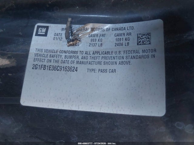 صورة 9 لـ 2012 Chevrolet CAMARO 1LT