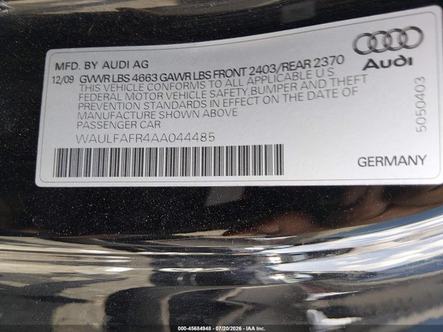 2010 AUDI A5 2.0T PREMIUM — фото 9