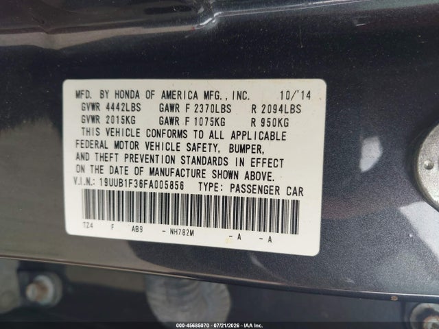 2015 Acura TLX — фото 9