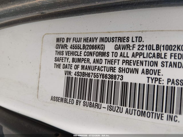 2000 Subaru OUTBACK — фото 9