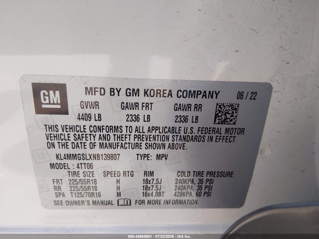 2022 BUICK ENCORE GX AWD ESSENCE 9