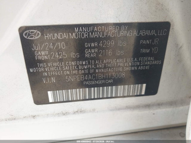 صورة 9 لـ 2011 Hyundai SONATA GLS
