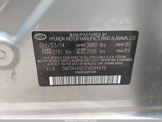 2015 Hyundai ELANTRA SE — фото 9