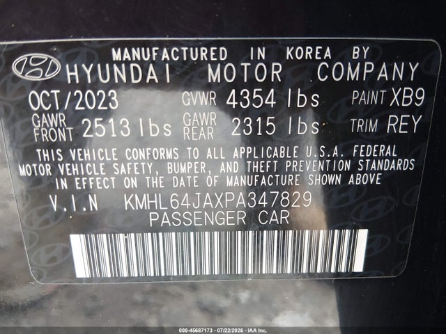 2023 HYUNDAI SONATA SEL 9