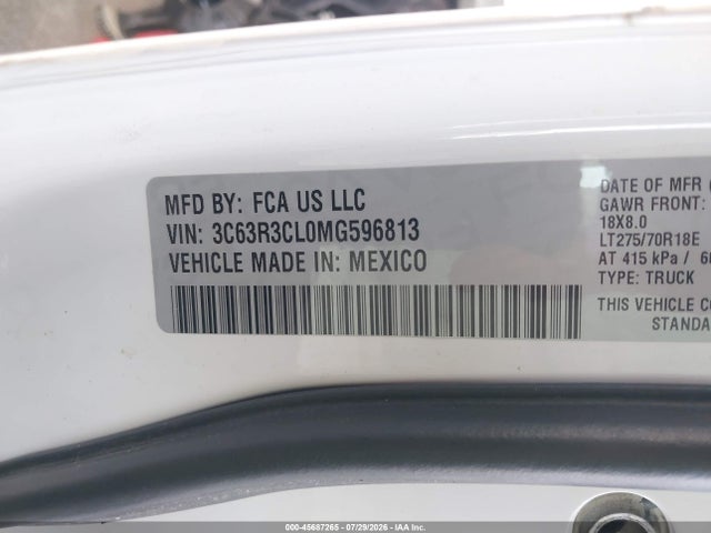 2021 RAM 3500 TRADESMAN 4X4 6'4 BOX 9