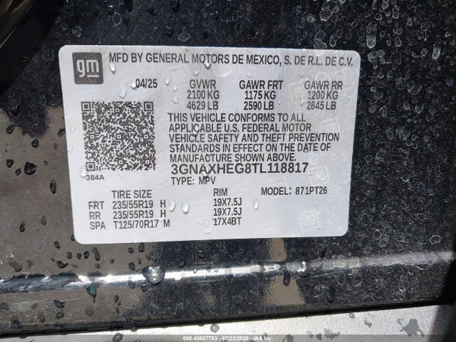 2026 CHEVROLET EQUINOX FWD LT 9
