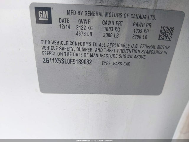 2015 Chevrolet IMPALA 1FL photo 9