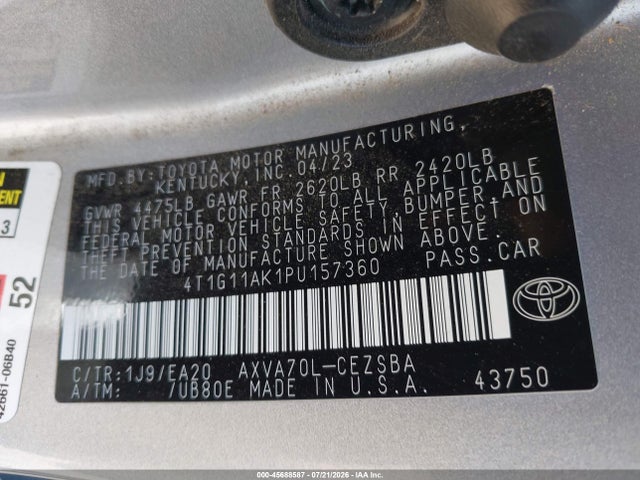 2023 TOYOTA CAMRY SE 9