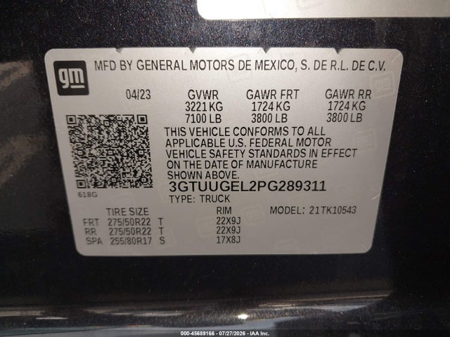 2023 GMC SIERRA 1500 4WD SHORT BOX DENALI 9