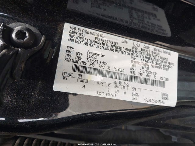 2014 FORD FOCUS SE 照片 9