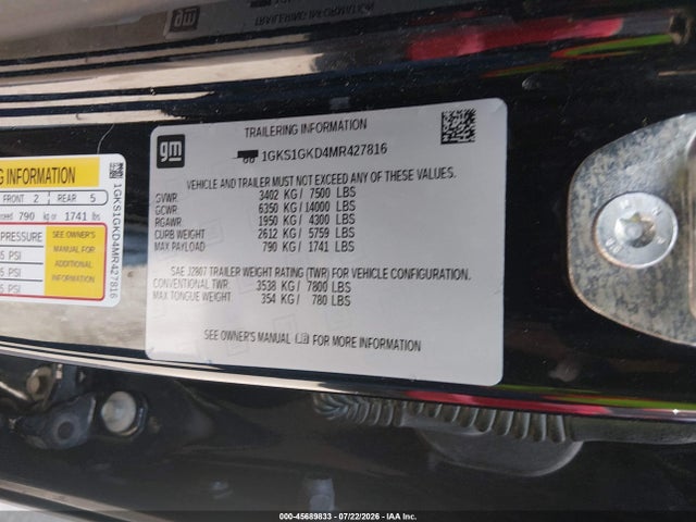 2021 GMC YUKON XL 2WD SLT 9