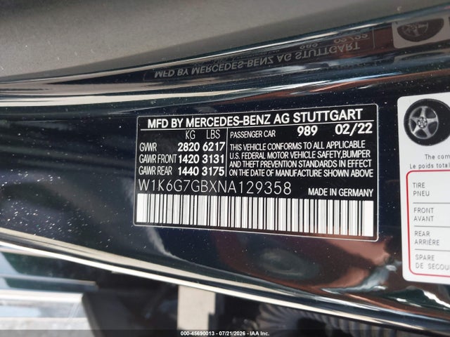 2022 MERCEDES-BENZ S 580 4MATIC 9