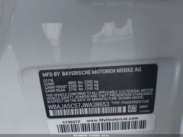 2018 BMW 530I 9