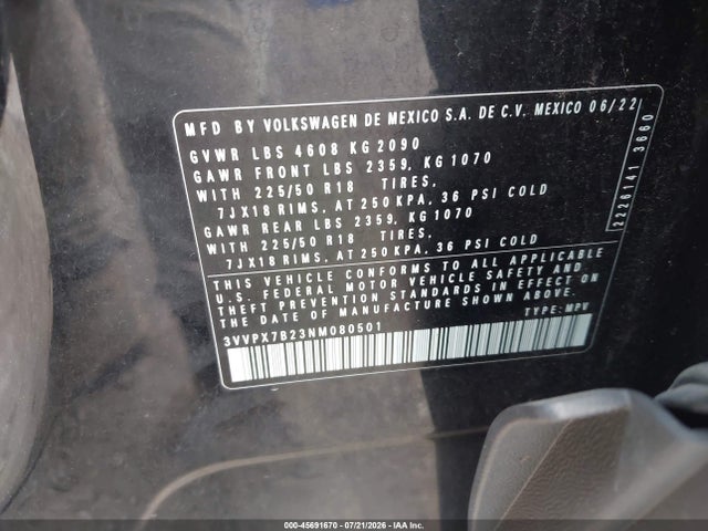 2022 VOLKSWAGEN TAOS 1.5T SE 9