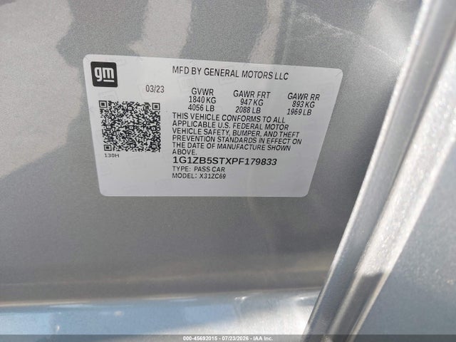 2023 CHEVROLET MALIBU FWD LS 9
