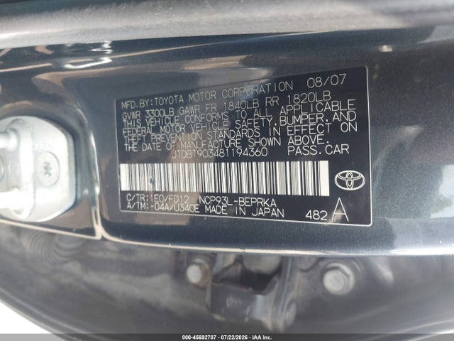 2008 Toyota YARIS 照片 9