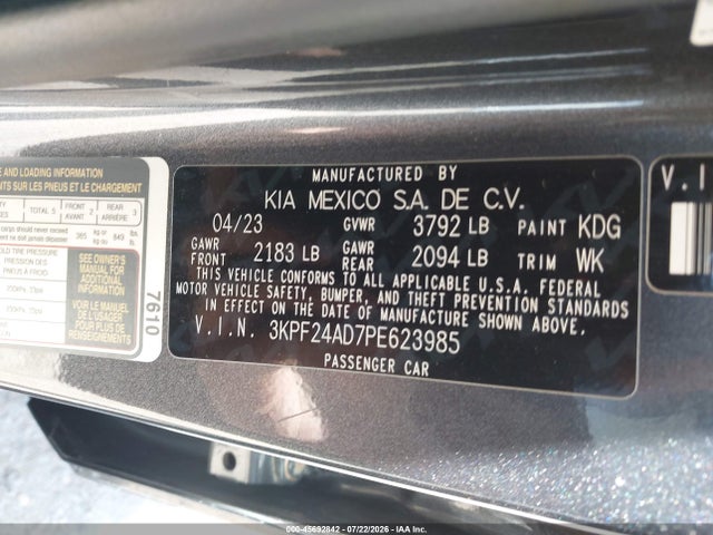 2023 KIA FORTE LXS 9