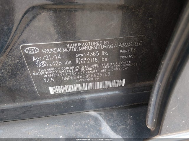 2014 Hyundai SONATA GLS — фото 9