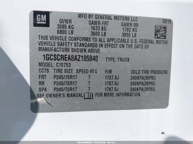 2010 Chevrolet SILVERADO 1500 LS 照片 9