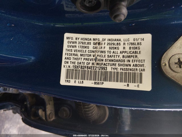 2014 Honda CIVIC EX photo 9