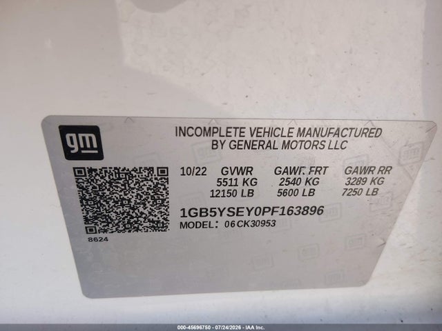 2023 CHEVROLET SILVERADO 3500HD 4WD LONG BED WT 9