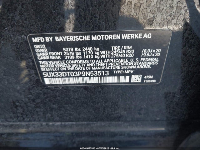 2023 BMW X4 XDRIVE30I 9