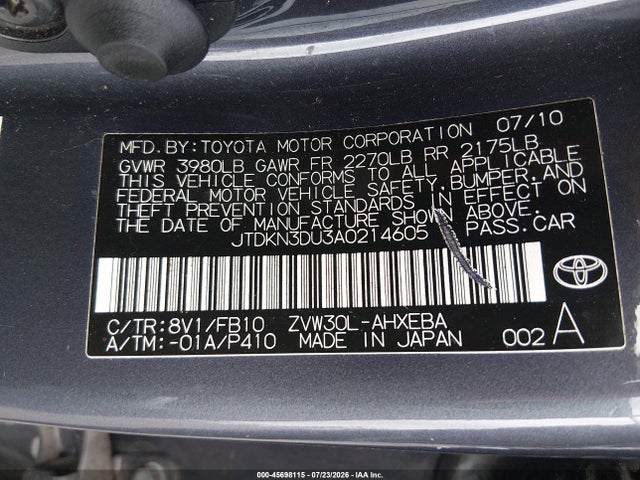 2010 Toyota PRIUS III — фото 9