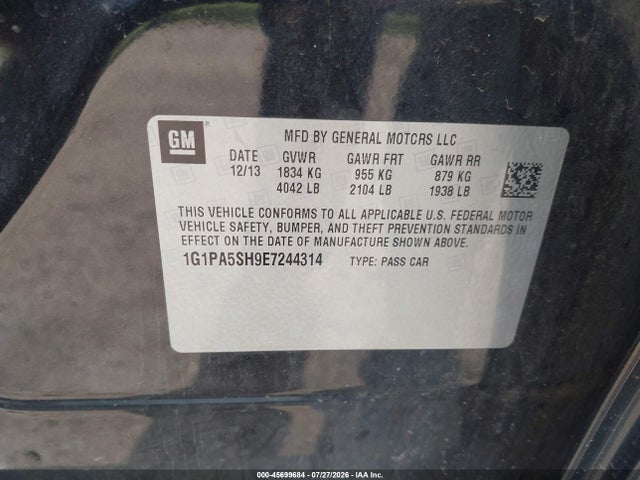 صورة 9 لـ 2014 Chevrolet CRUZE LS AUTO