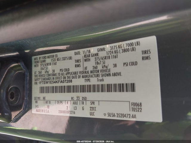 2019 FORD F-150 XLT 9